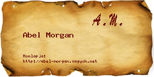 Abel Morgan névjegykártya